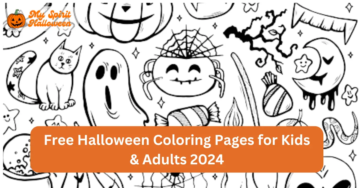 Free Halloween Coloring Pages for Kids & Adults 2024