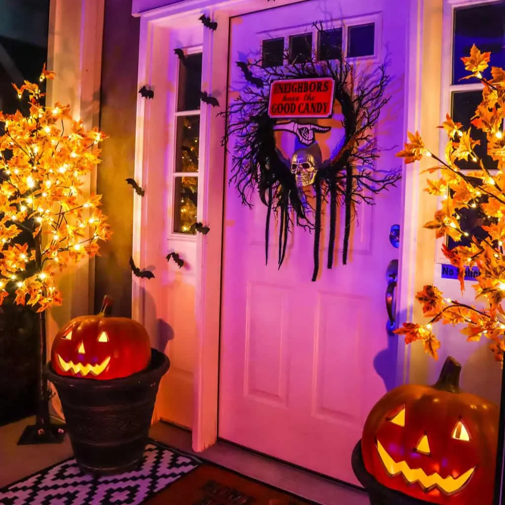 Halloween Porch Lighting