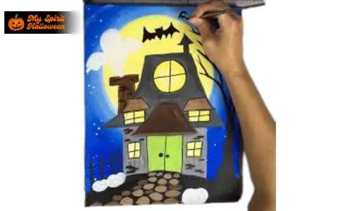 6. Haunted House Painting