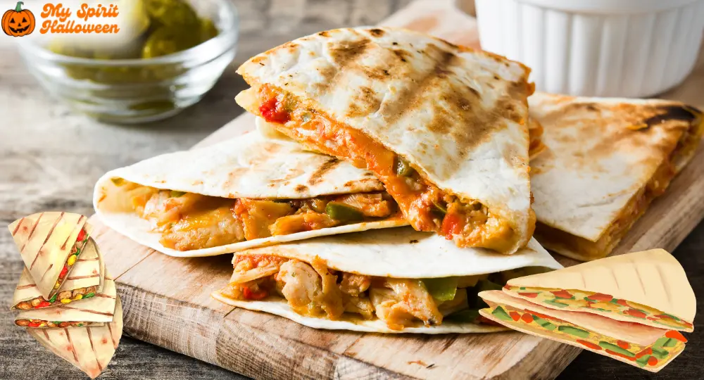 Pumpkin-Shaped Quesadillas