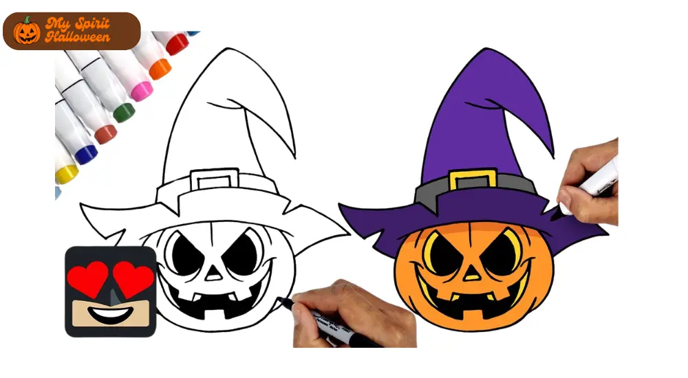 How to Draw a Halloween Pumpkin (Jack-o’-Lantern)